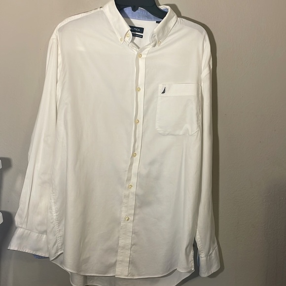 Nautica men’s classic fit ocean washed button down shirt size 16.5 - Picture 5 of 6